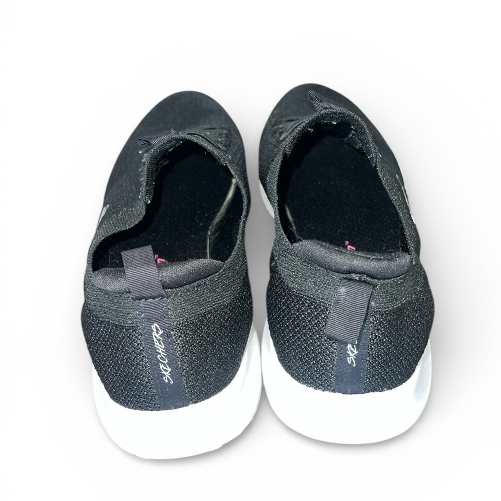 Skechers Women’s Black Knit Sneakers Size 10 EU 40 – Gently Used - Picture 2 of 6